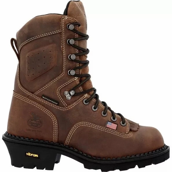 Georgia Boot Men's Made in USA Logger Waterproof Composite Toe Work Boot GB00540 Best Budget Waterproof Walking Shoes