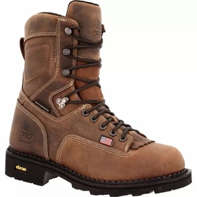 Georgia Boot Men's Made in USA Logger Waterproof Work Boot GB00538 Best Waterproof Beach Shoes