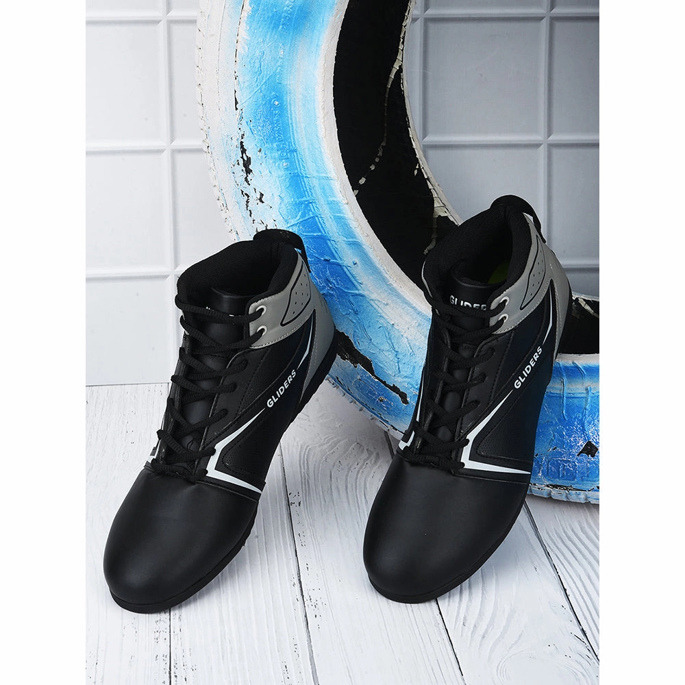 Casual Shoes Brands In Pakistan Gliders Casual Black Lacing Sneakers For Men RIDER-E By Liberty