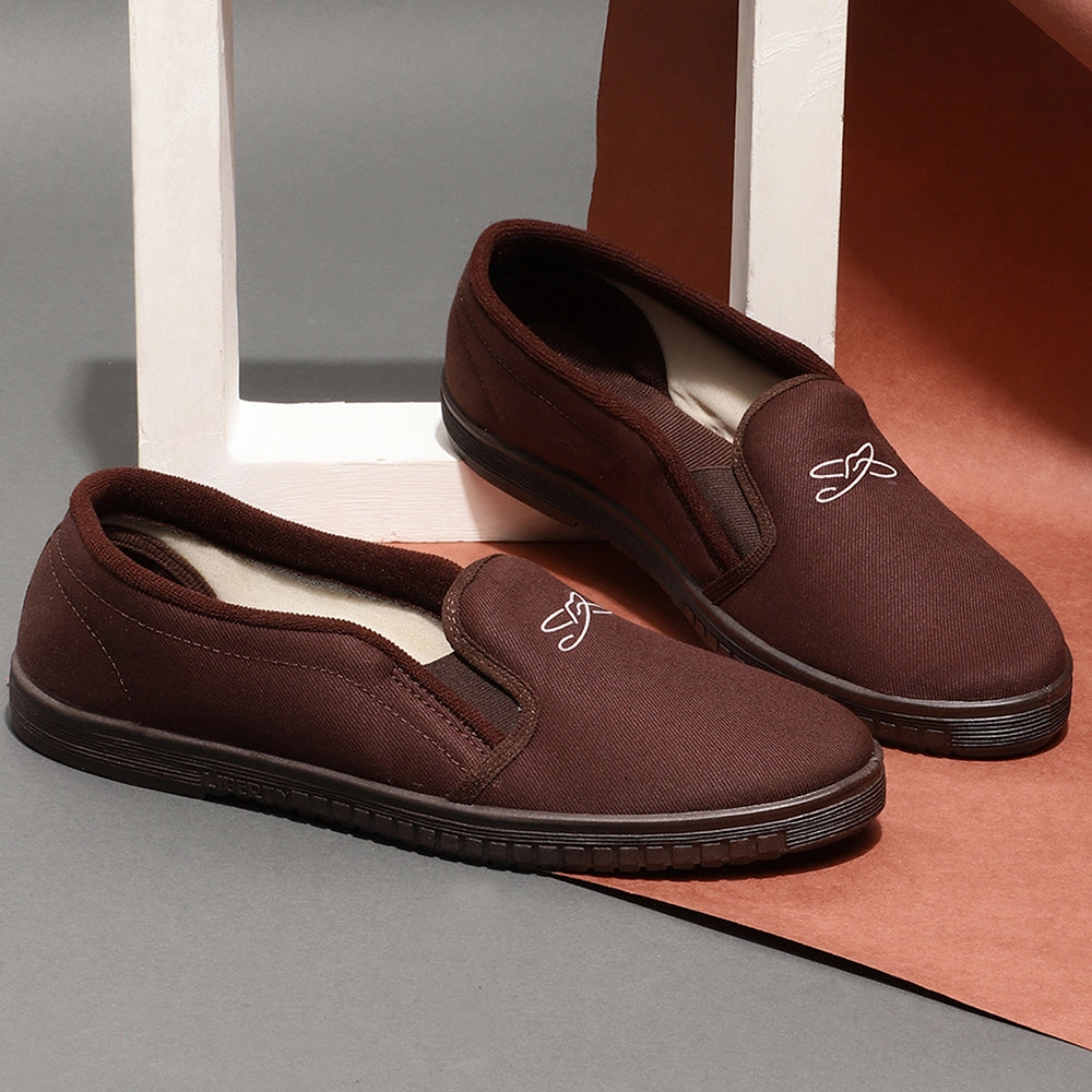 Gliders Casual Slip on Brown Moccasins Shoes For Men JOGGING-E By Liberty Barefoot Shoes Casual Wear