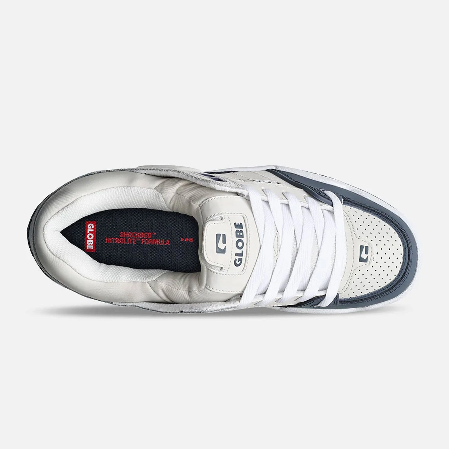 Globe Skateboard Shoes Fusion Grey/Blue Best Deals On Skate Shoes