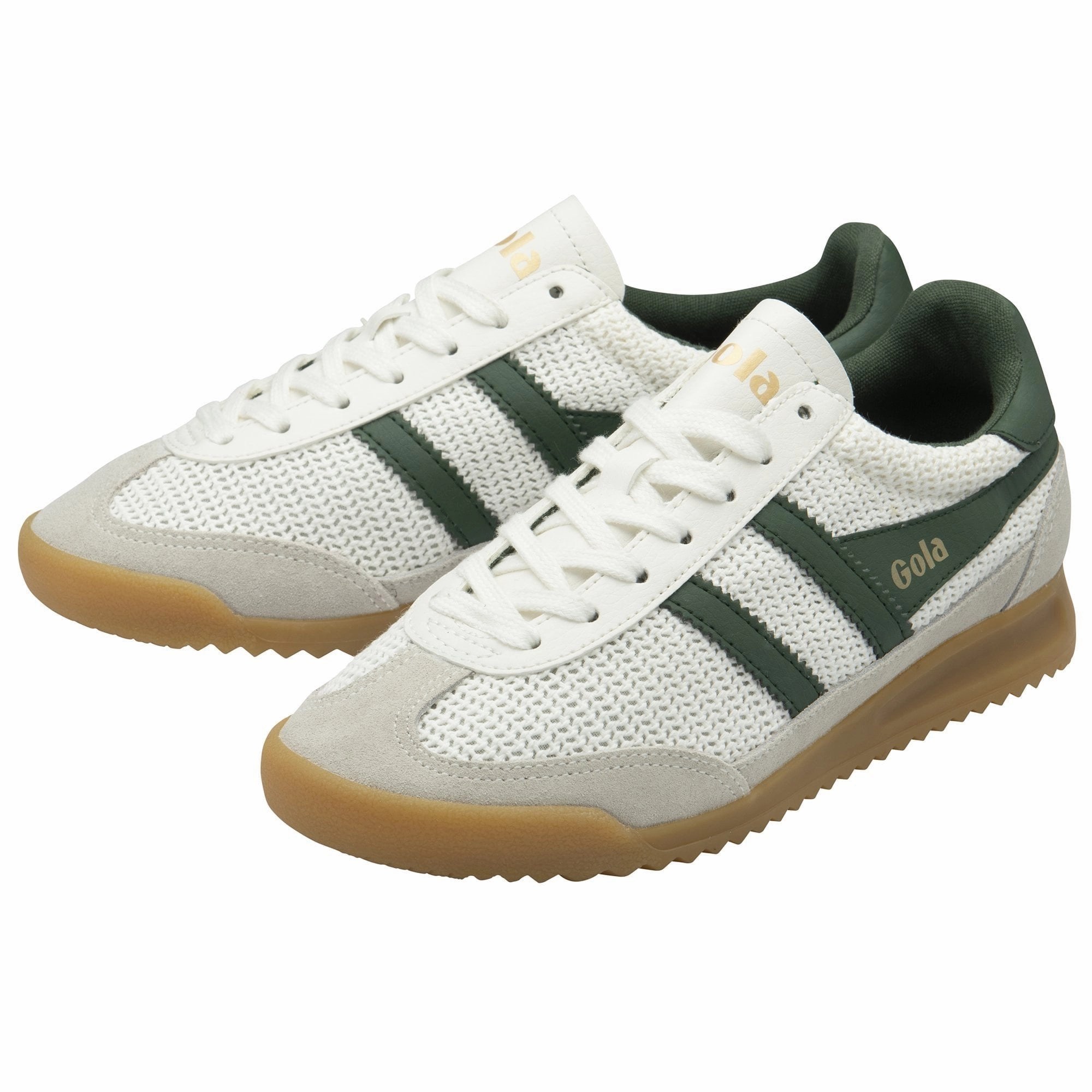 Gola Women's Tornado Zephyr Retro Sneakers - White/Evergreen Retail Sneakers