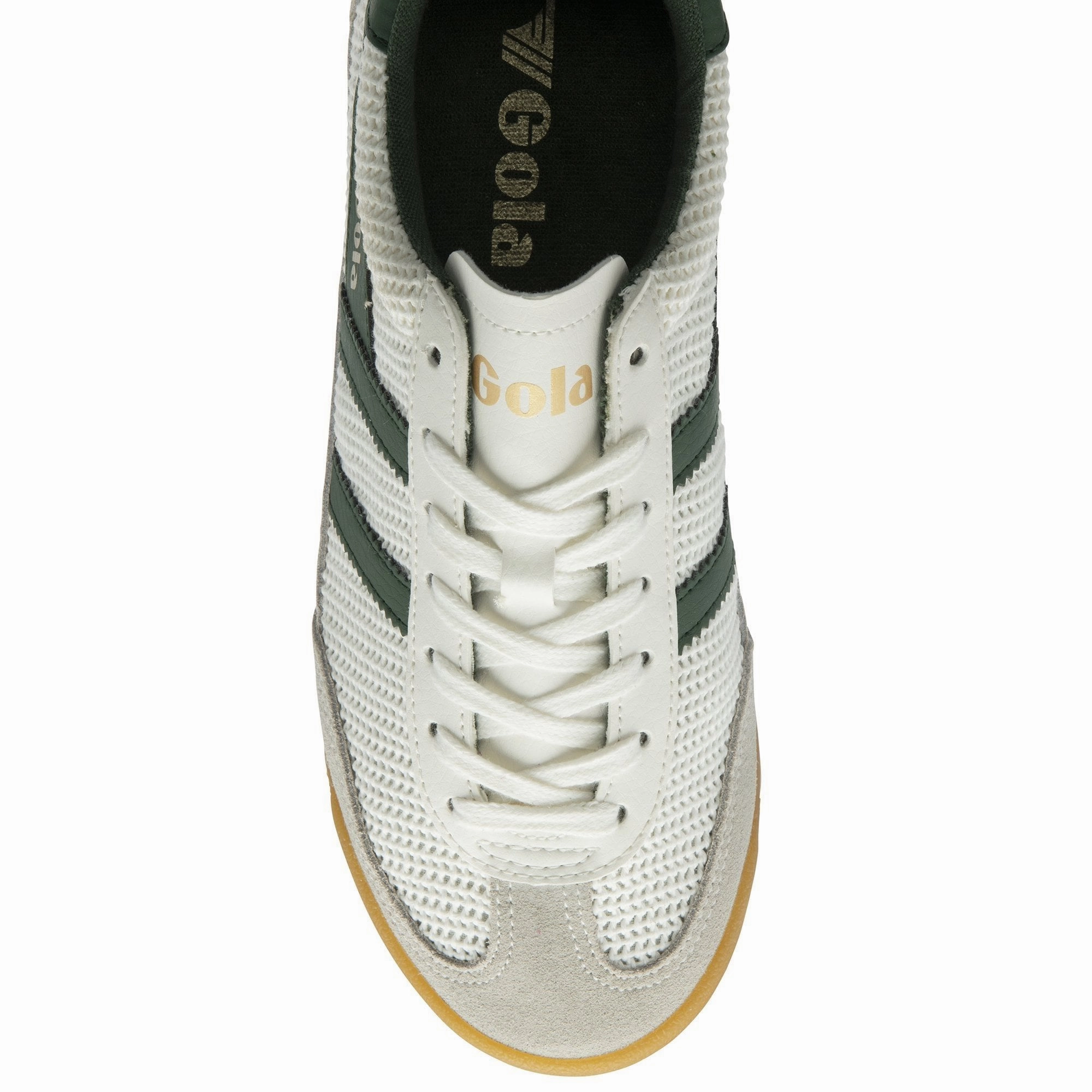 Designer Sneakers On Gola Women's Tornado Zephyr Retro Sneakers - White/Evergreen