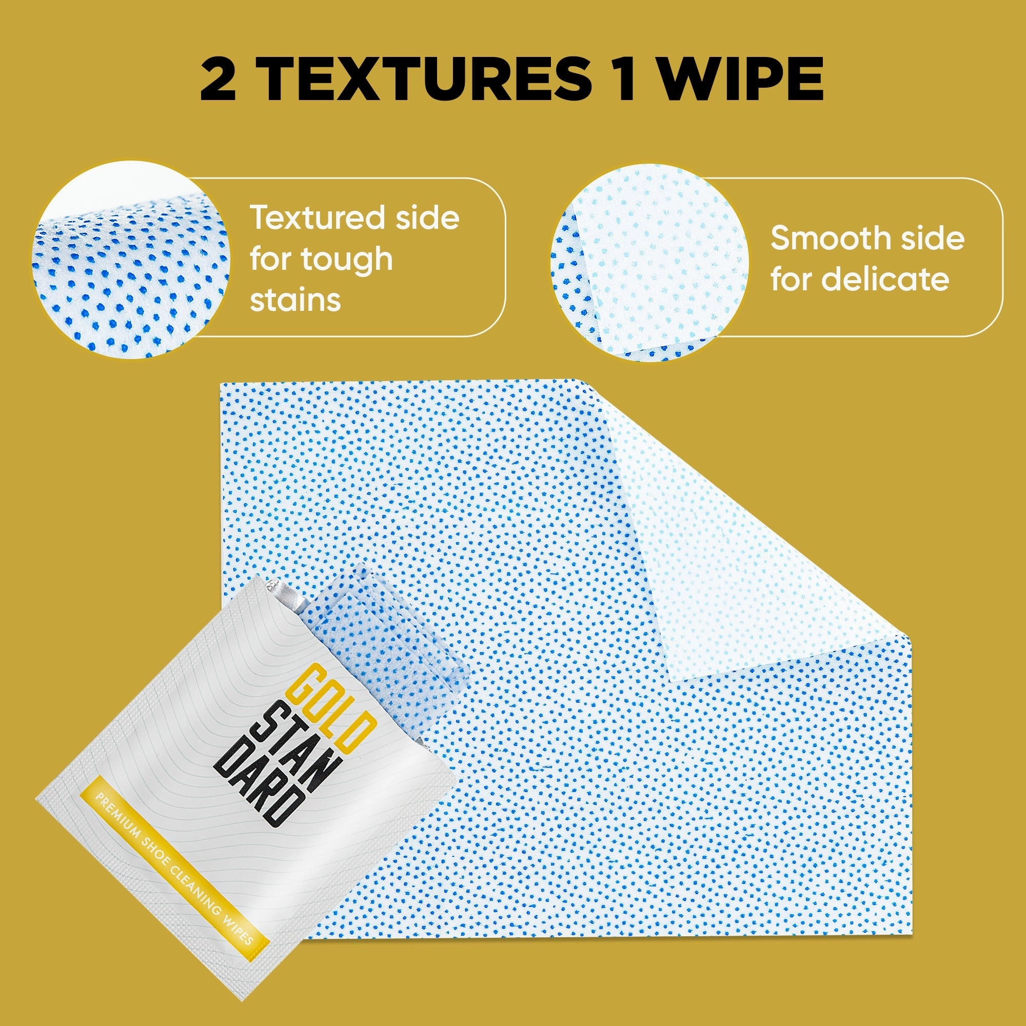 Gold Standard Shoe Cleaner Wipes | Dual Textured Individually Wrapped Sneaker Wipes - Quick Shoe Cleaning Wipes to Erase Dirt & Stains from Leather, Tennis & Canvas Shoes (30-Pack) Acg Hiking Boot