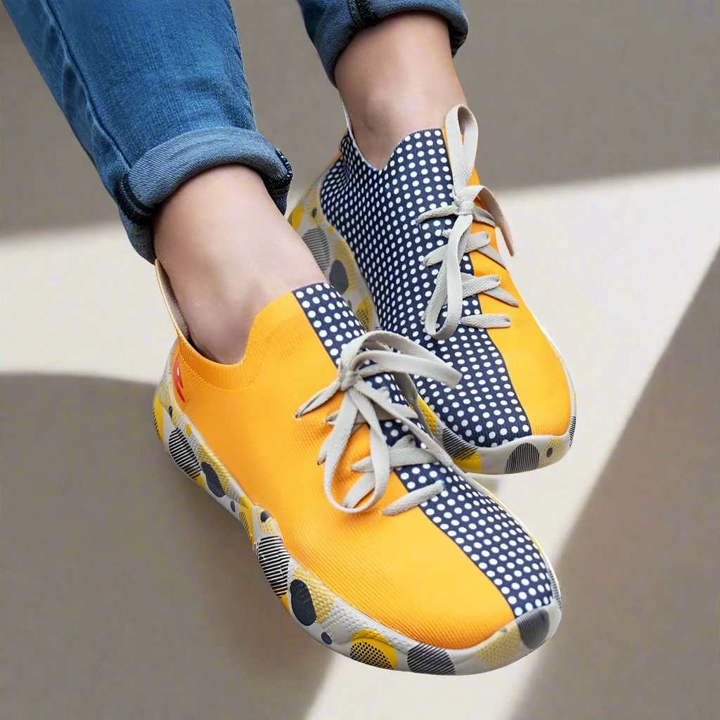 Grey & Yellow Mijas Women Nike Sneakers On Clearance