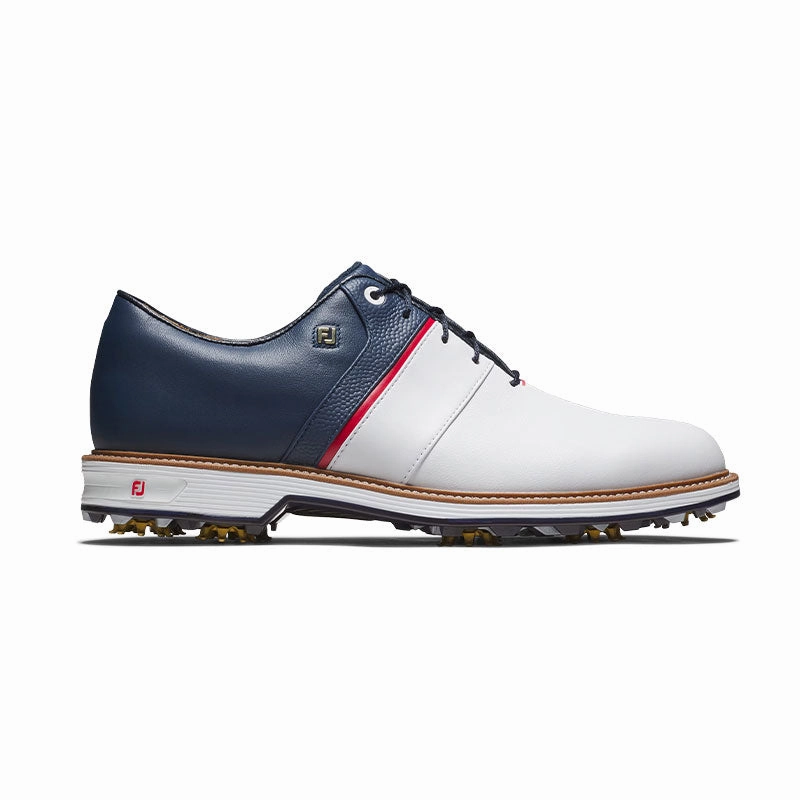 FOOTJOY Packard LX Legends Series LE Men's Spiked Shoes (Liberty Navy) Waterproof Shoes Outdoor Garden Shoes