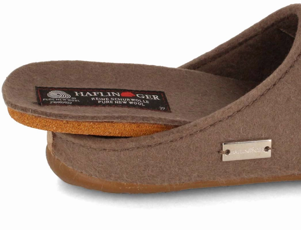 HAFLINGER Women Felt Slippers 'Everest Raya', truffle Nootkas Slippers