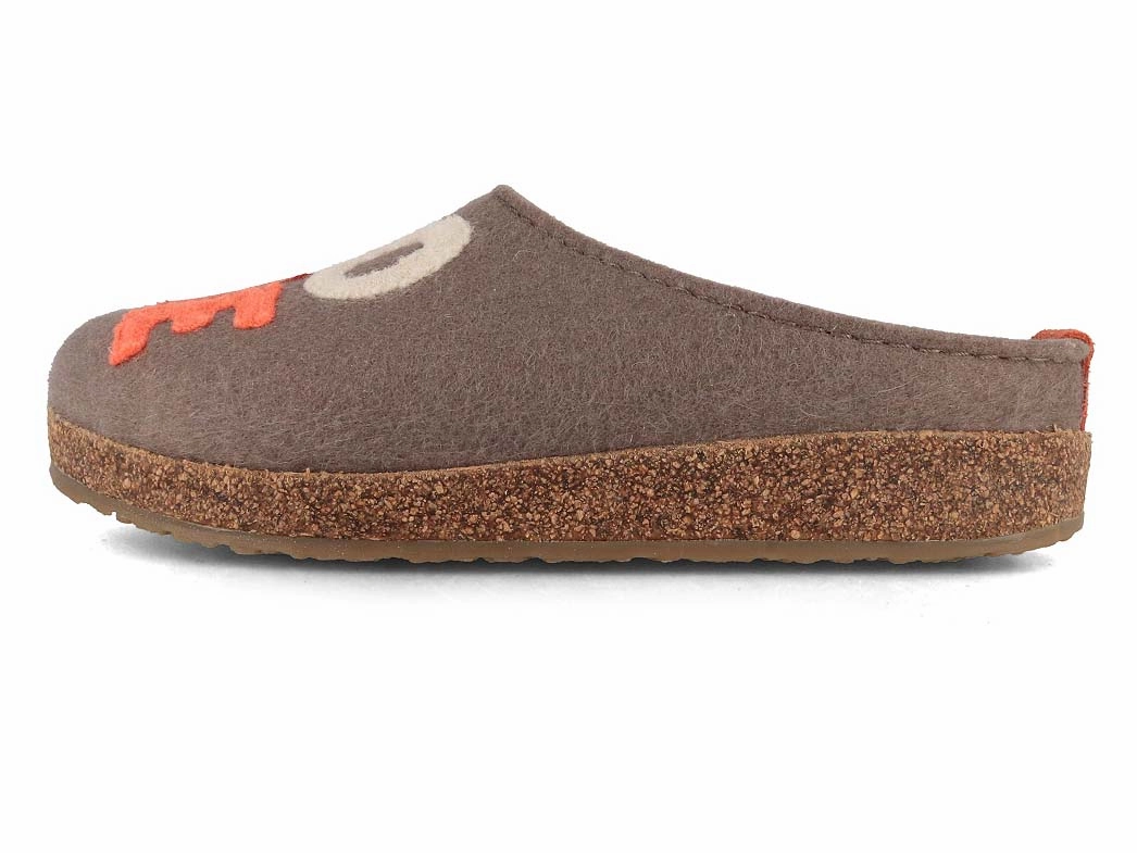 Best Slippers With Arch Support HAFLINGER Women Felt Slippers 'Grizzly Home', truffle