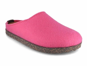 100 Percent Cotton Slippers HAFLINGER Women Felt Slippers 'Manhattan', pink