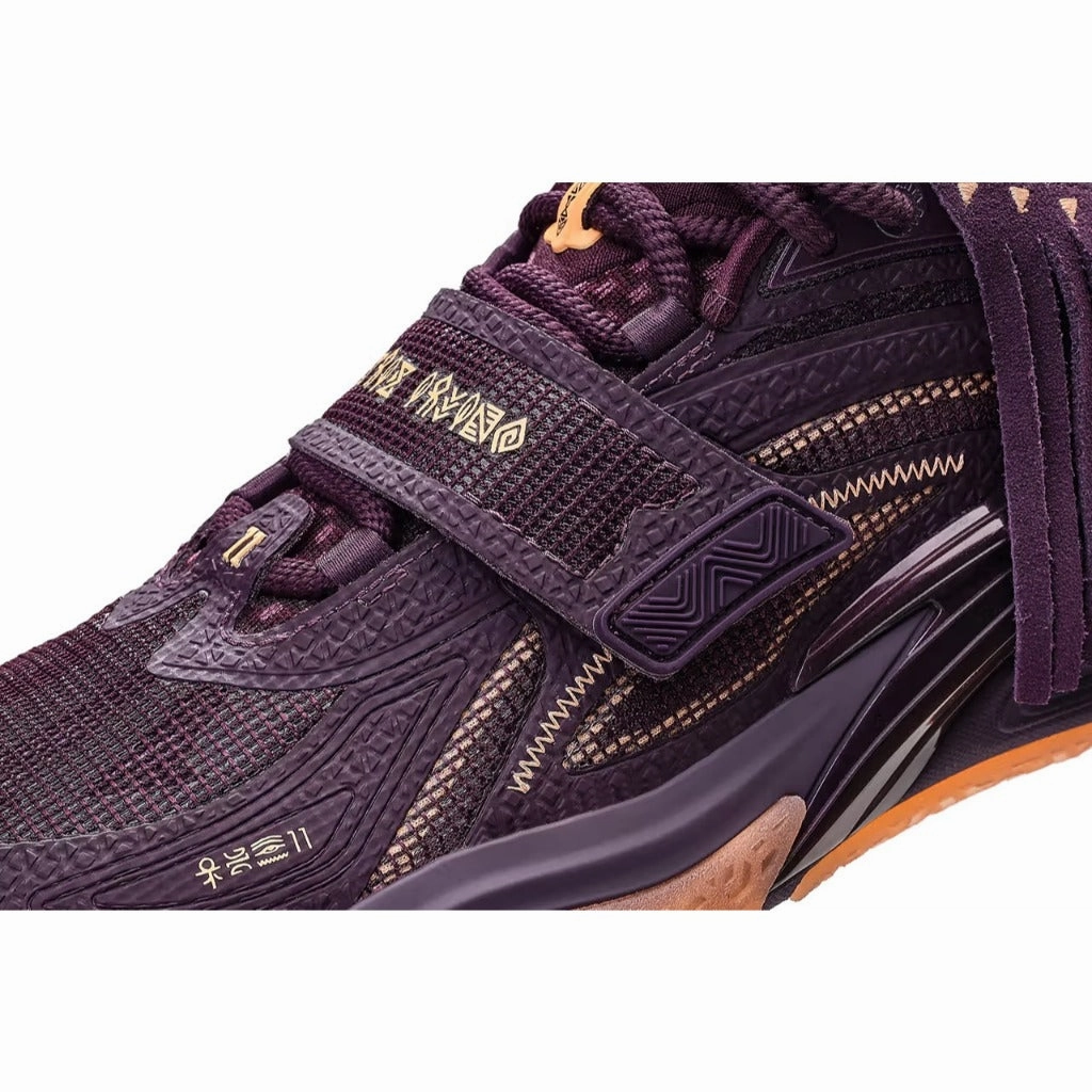 Ronning Hiking Boots ANTA Men "KAI 1 CHIEF HL CROWN JEWEL- Basketball Shoes 1125C1113S-1 -Midnight Plum/Neo Light Orange (Kasut Bola Keranj