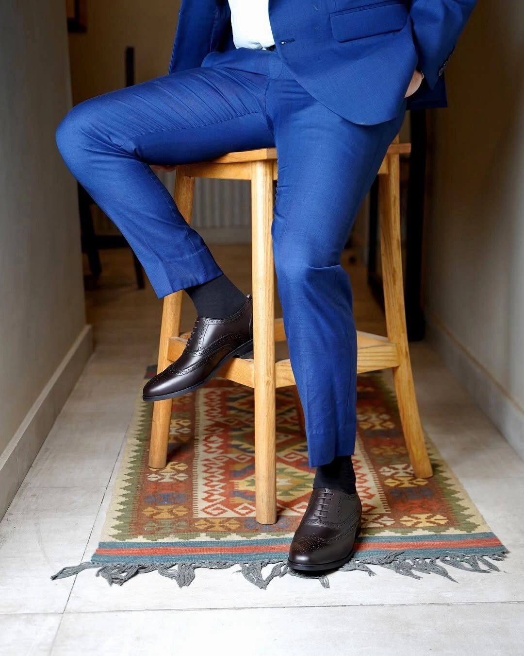 Harmain Leathers Classic Dark Bown Leather Brogue Shoes Nucleo High Gtx Hiking Boots