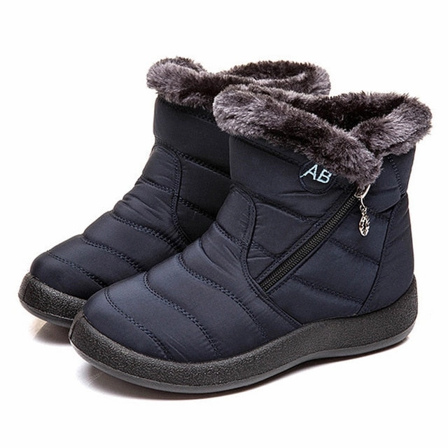 Snow Boots Women's Boots Non-slip Women Winter Boots Fur Warm Ankle Boots For Women Down waterproof Booties Botas Mujer 40 41 42