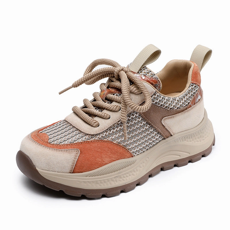 Women Fashion Patchwork Hollow Mesh Casual Sneakers Sneakers Raf Simons