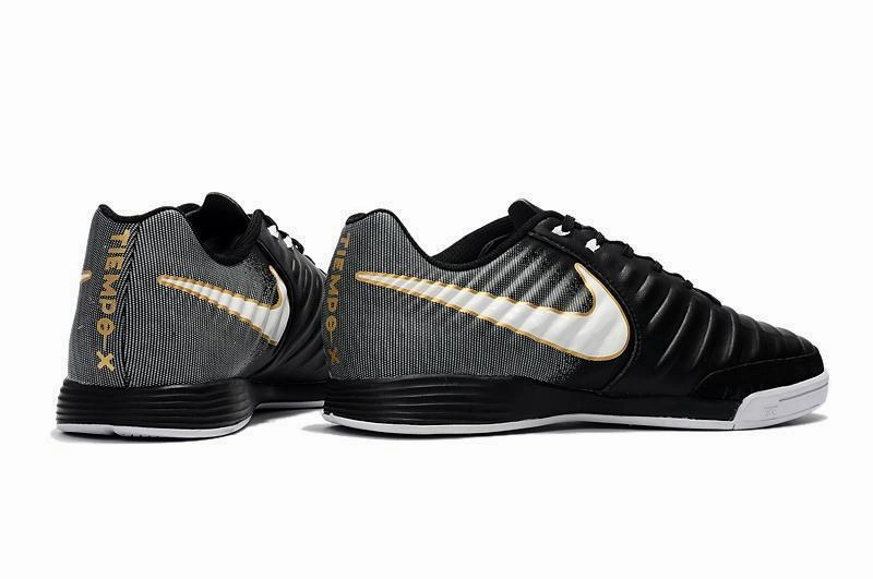 Nike TiempoX Ligera IV IC Indoor Soccer Shoes CY0037 Black/White/Black Build Your Own Nike Shoe