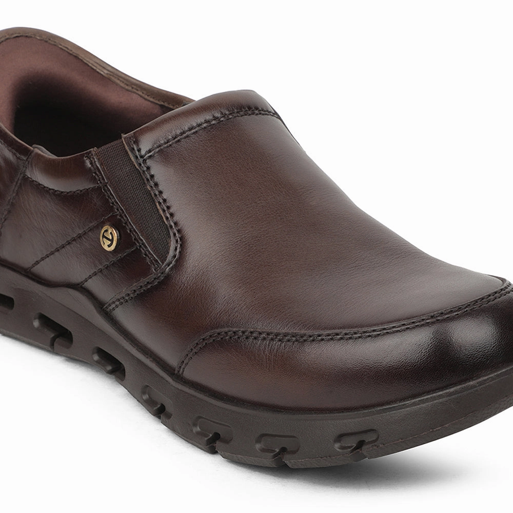 Healers Brown Casual Non Lacing Shoes For Men ASF-2 By Liberty Jordan Retro High Og Casual Shoes Release Date