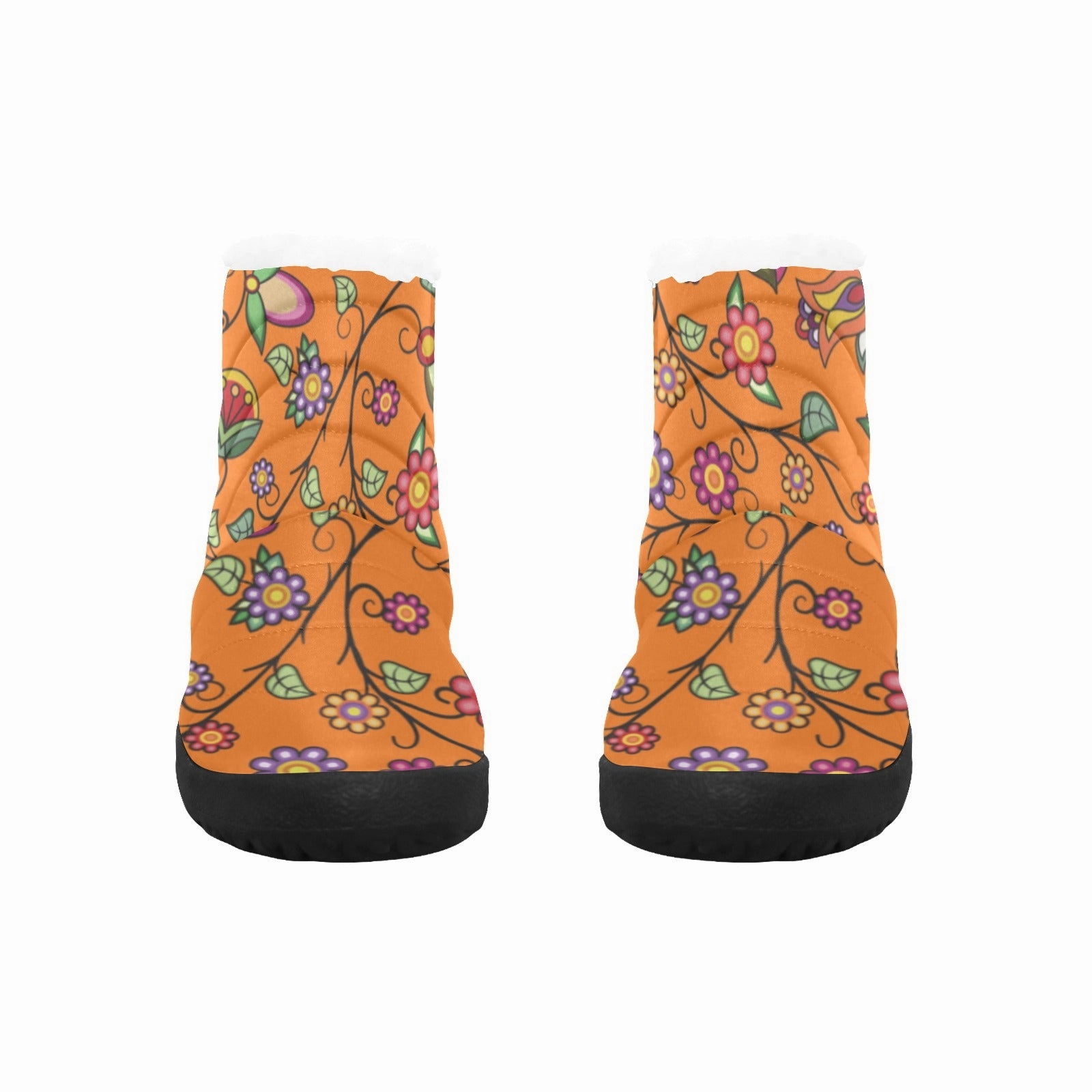 Heartbeat Petals ECM Orange Men's Padded Winter Boot Hiking Boots Vs Hiking Shoes