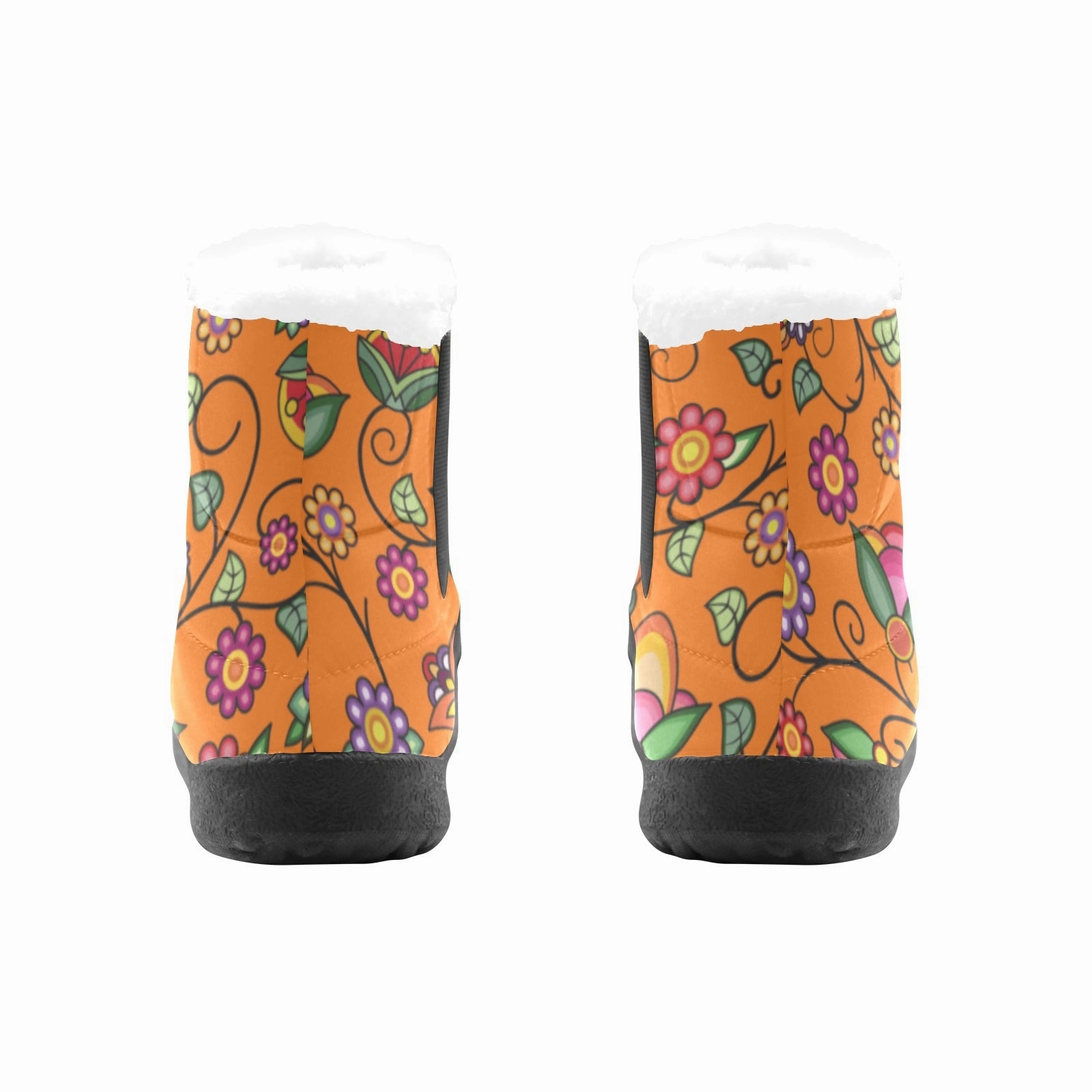 Heartbeat Petals ECM Orange Men's Padded Winter Boot Stylish Hiking Shoes