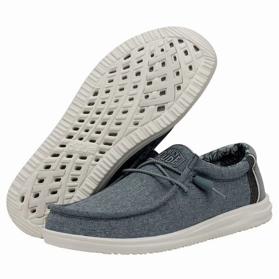 Minimus Sl Spikeless Comfort Golf Shoe Hey Dude Wally H2O "Overcast"