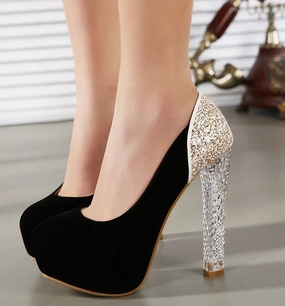 High Heels Six Inch High Heels Crystal Shoes