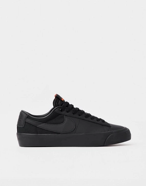 Lebron James Shoes Nike Nike SB 'Orange Label' Blazer Low Pro GT ISO Skate Shoes - Black/Black-Black-Black-Anthracite-Safety Orange