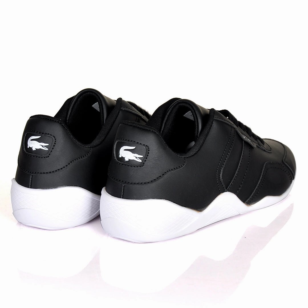 Iconic Men's Breathable Leather Black and White Sneakers Techlite Hiking Shoes