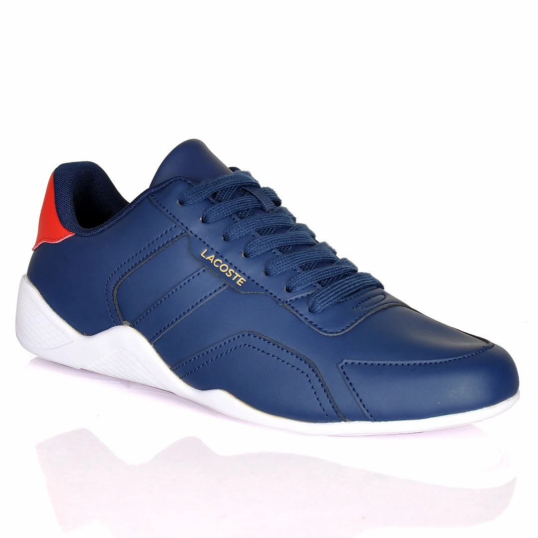 Holo Hiking Shoes Review Iconic Men's Breathable Leather Navy blue and White Sneakers