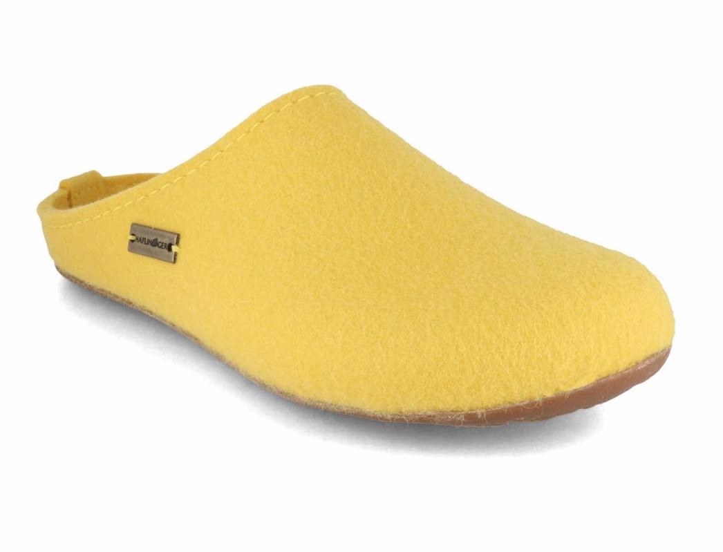 HAFLINGER Women Felt Slippers 'Everest Fundus', yellow Local Slippers