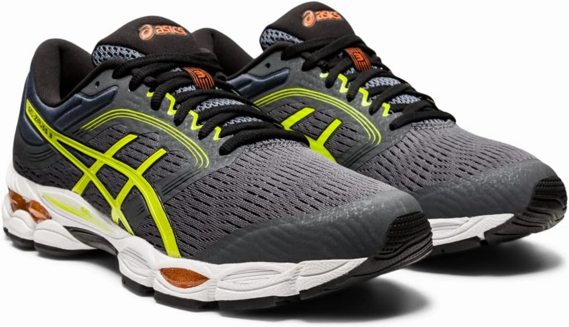 ASICS Men's Gel-Ziruss 3 MX Running Shoes, 8, Carrier Grey/Lime Zest Most Comfortable Shoes Asics