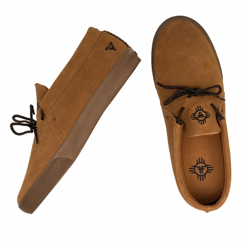 Fallen Shoes Apache Brown Brown Skate Shoes With Toe Cap