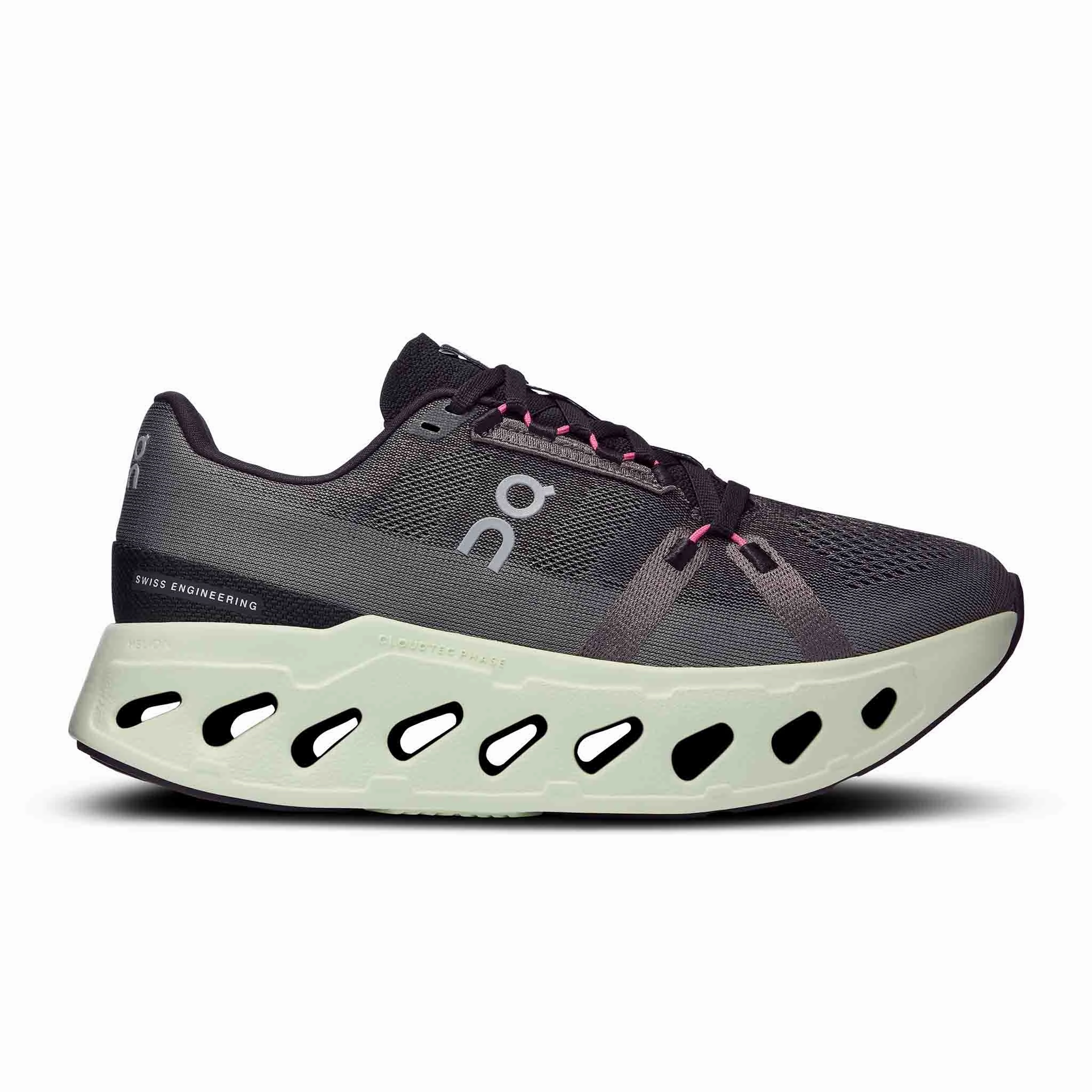 Neutral Trainer Running Shoe On | Women's Cloudeclipse Running Shoes - Rock/Lima
