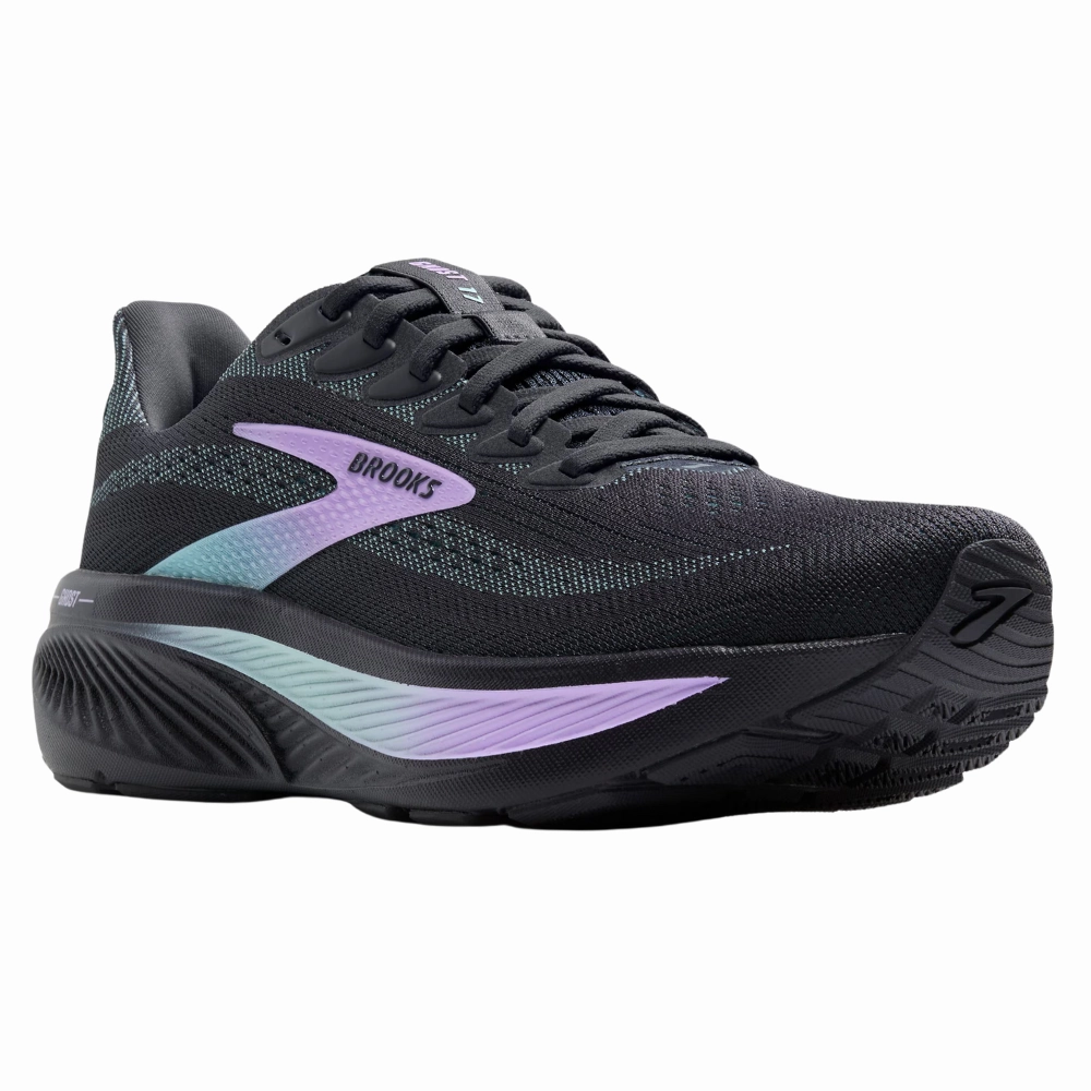 Best Running Shoes Bad Knees Brooks Ghost 17 Grey/Clearwater/Purple Running Shoe (Women's)