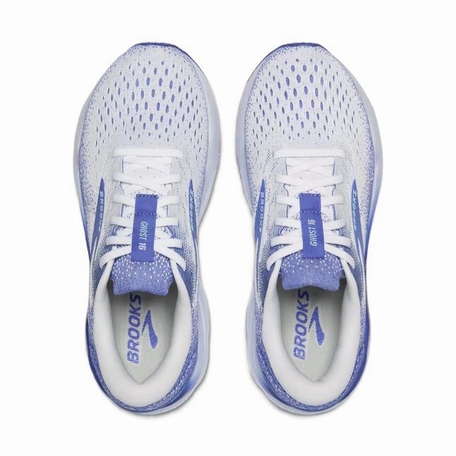 Running Shoe Comparison Tool Brooks Ghost Women' Running Shoes White Amparo Blue Limpet Shell