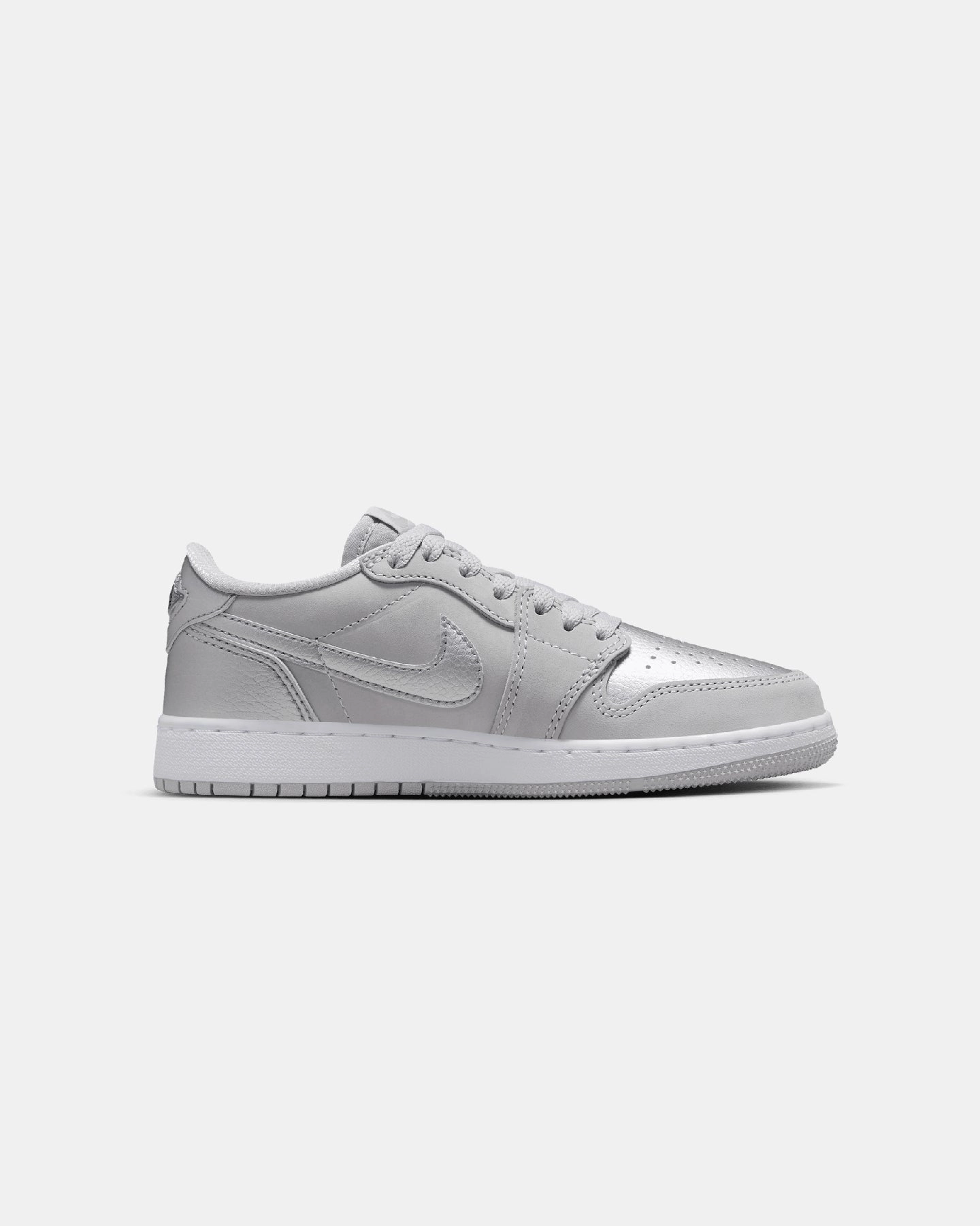 Jordan Kids' Air Jordan 1 Low OG (GS) Neutral Grey/Metallic Newest Nike Shoes