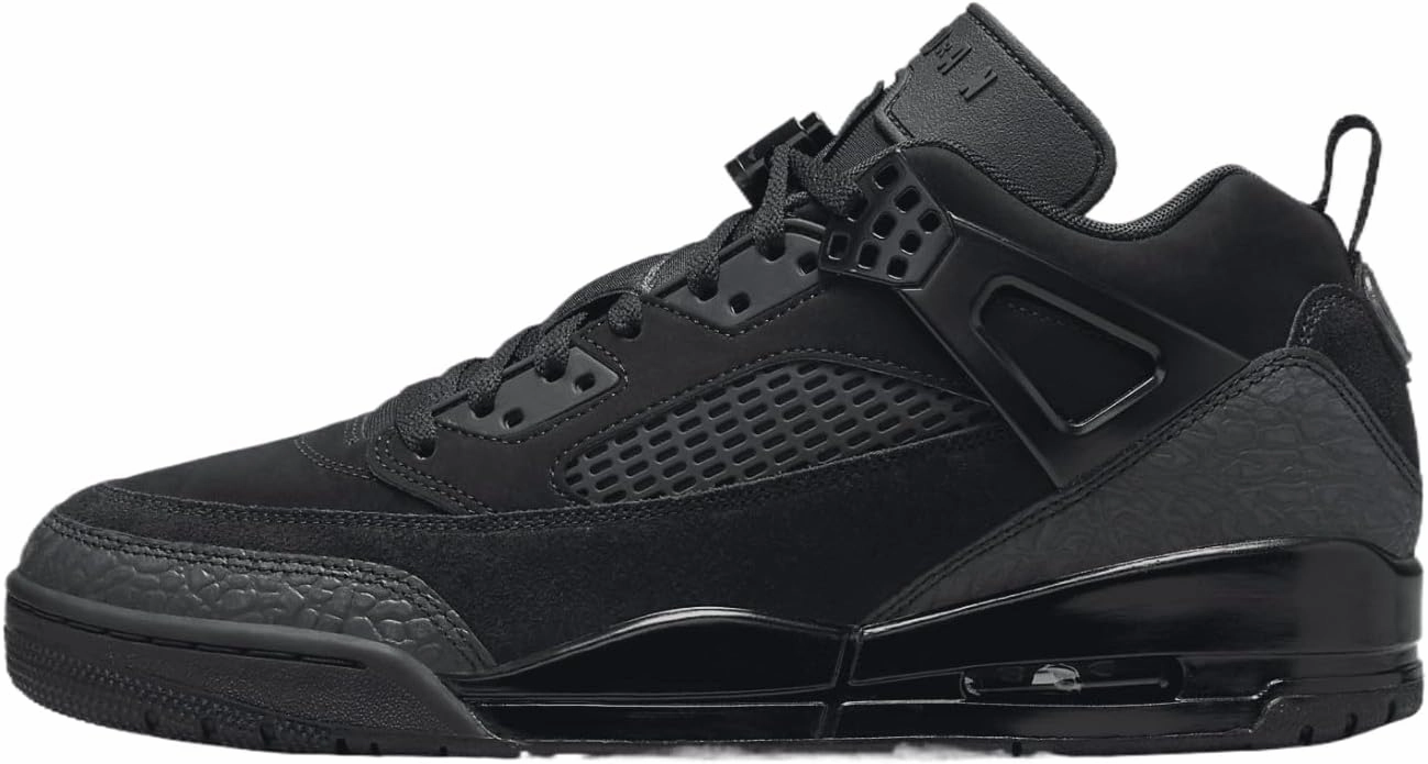 Jordan Spizike Low Men's Shoes (FQ1759-001, Black/Anthracite/Black) Nike Running Waffle Shoes