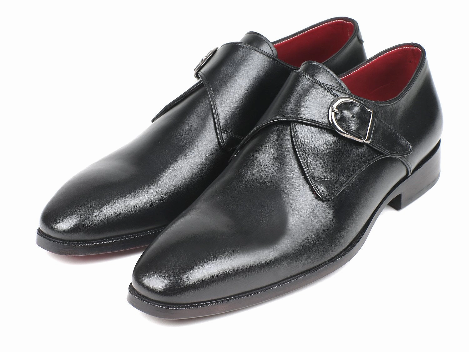 Classic Black Leather Single Monkstraps, Handmade to order. Tenaya Tanta Climbing Review