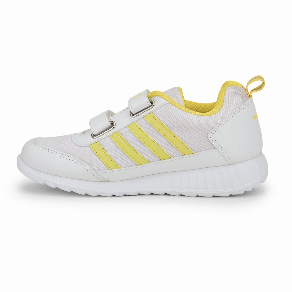 Force 10 Yellow Non Lacing Uniform School Shoes For Kids 9906-90SV By Liberty Inexpensive Casual Shoes