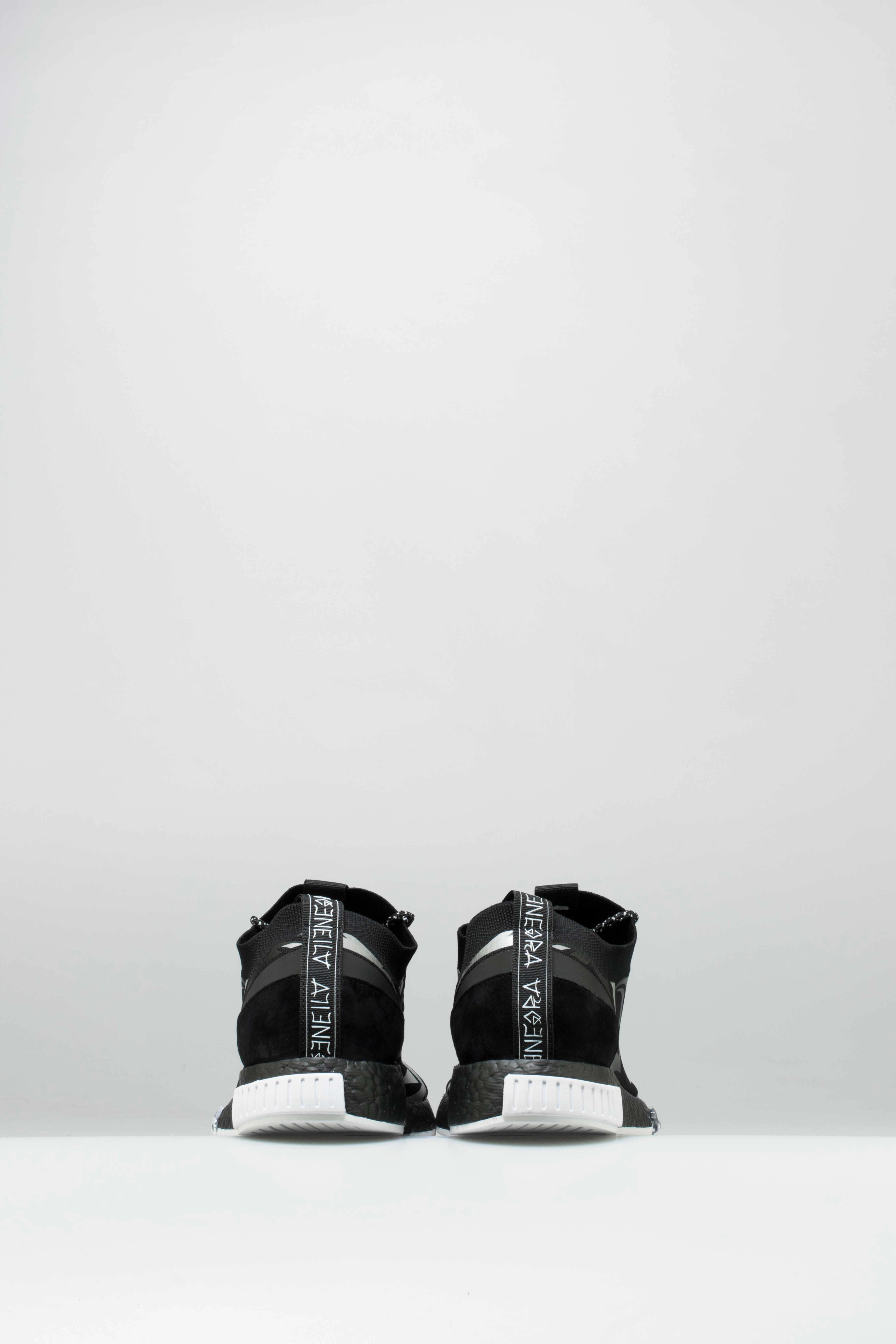 Running Shoes Without Laces Juice Hk X adidas NMD Racer Mens Shoe - Core Black/White