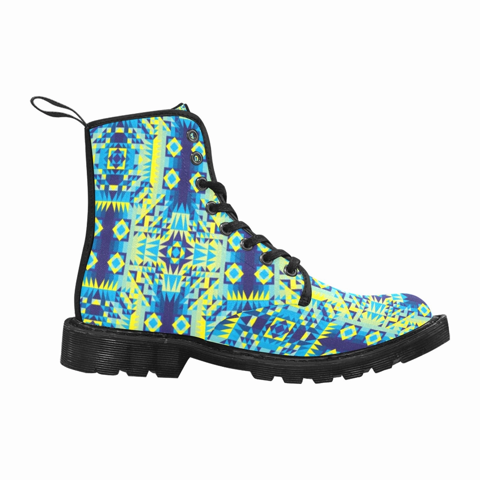 Fxr Snowmobile Boots Kaleidoscope Jaune Bleu Boots for Women (Black)