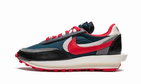 Nike LD Waffle Sacai Undercover Midnight Spruce University Red Nike Toe Shoes