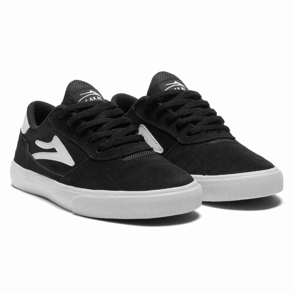 Lakai 'Cambridge' Kids Skate Shoes (Black / White Suede) Supra Skate Shoes
