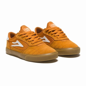 Lakai CAMBRIDGE KIDS Orange Suede Shoes Basketball Skate