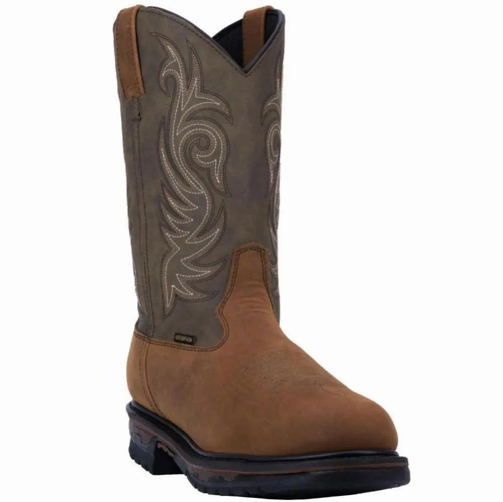 Waterproof Shoes Iceland Laredo Hammer Men's Waterproof Round Toe Ranch Work Boot 68112