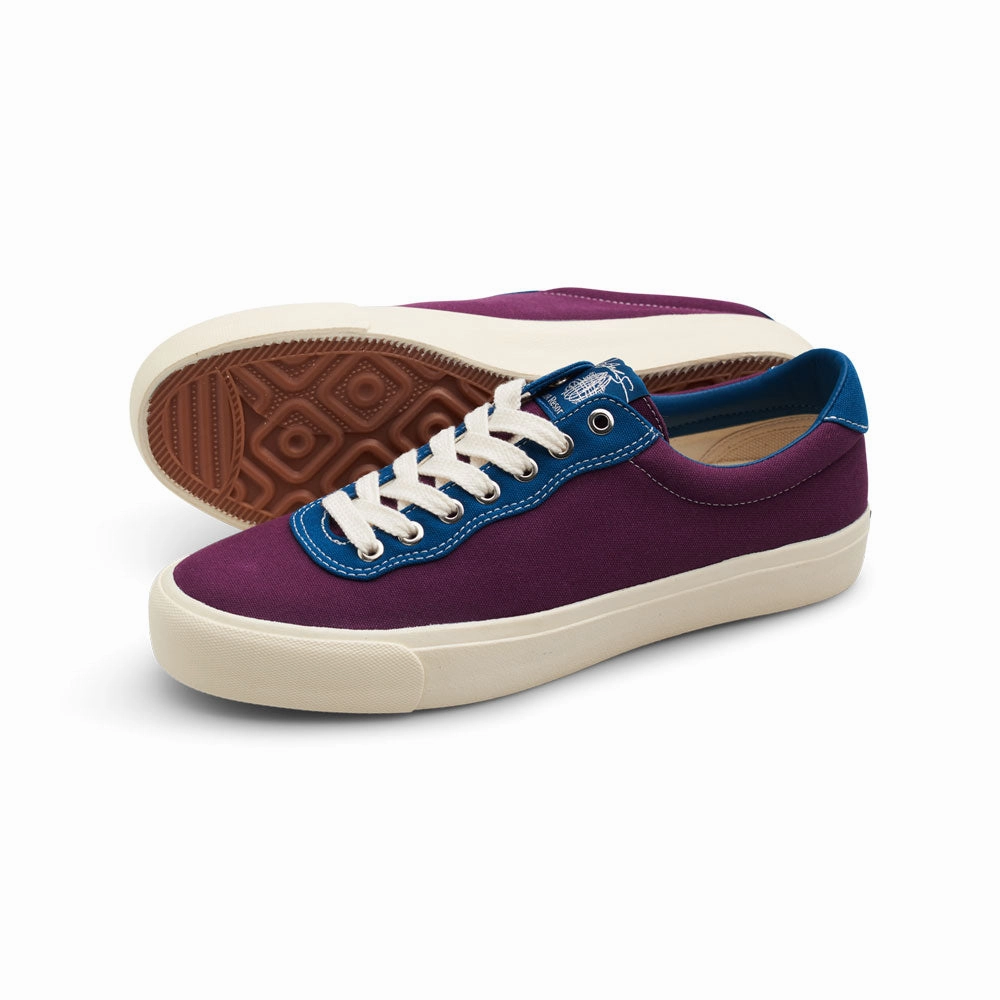 Last Resort X Julian Smith 'VM001 Canvas Lo' Skate Shoes (Plum / Dirty Blue) 4 Roller Skate