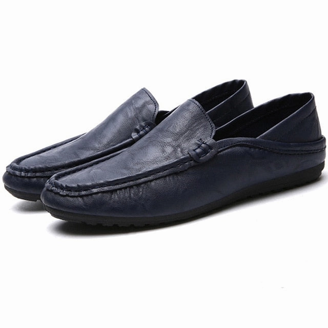 Speed Strike 2  Leather Men Casual Shoes Luxury Brand Mens Loafers Moccasins Breathable Slip on Black Driving Shoes Plus Size tenis masculino