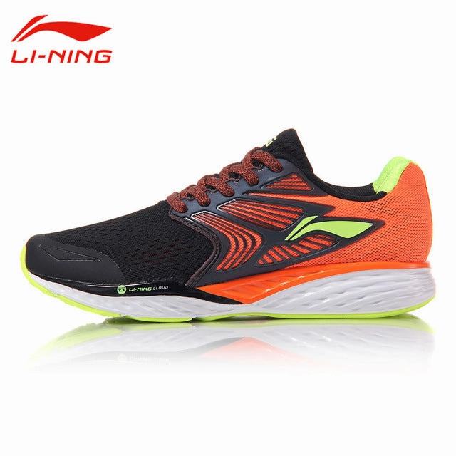 Li-Ning Men's Cloud IV Cushioning Running Shoes LiNing Professional MONO YARN Light Sneakers LI NING Stable Sports Shoes ARHM019
