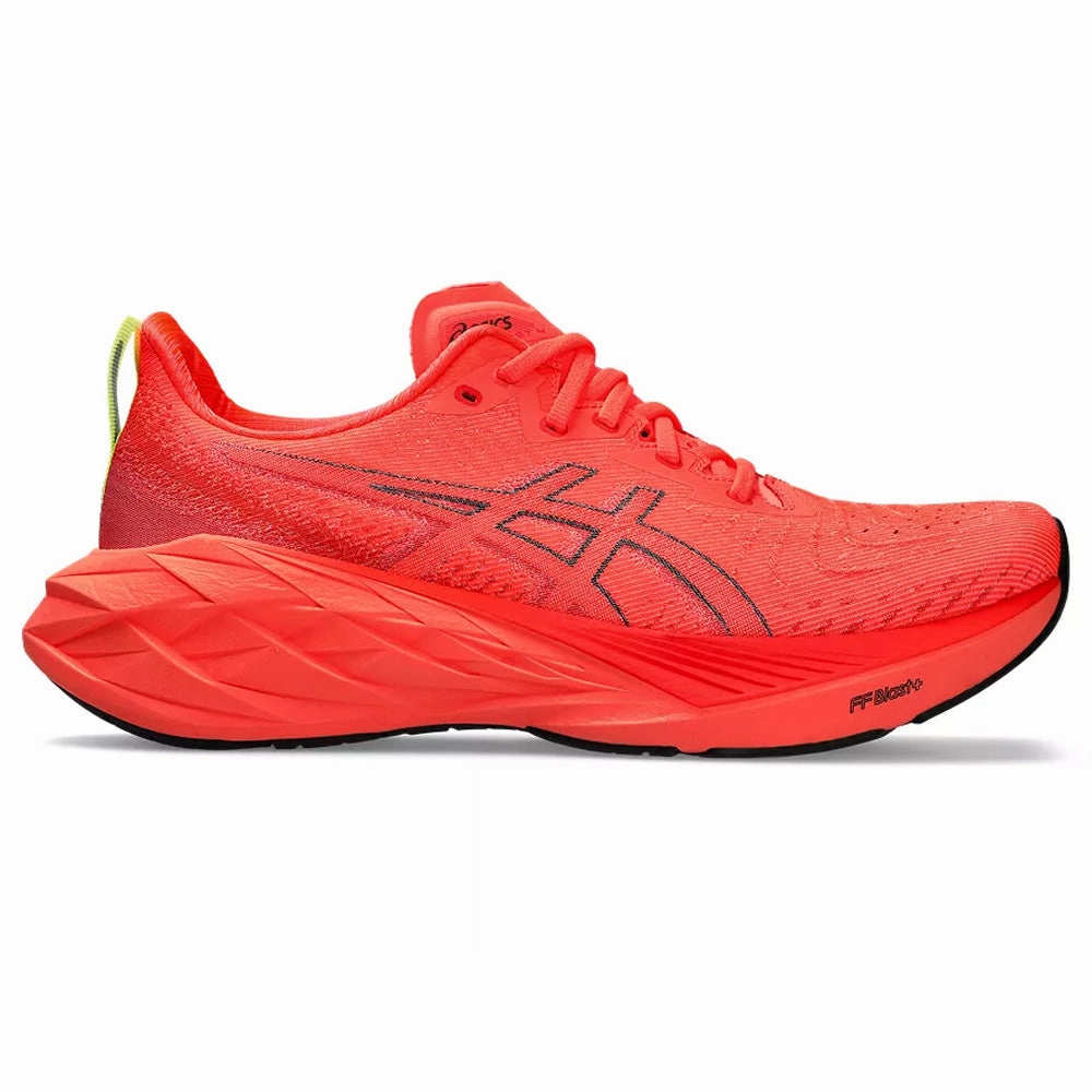 Men's Asics Novablast 4, Sunrise Red/True Red, 8 D Medium Asics Gel Cover Cricket Shoes