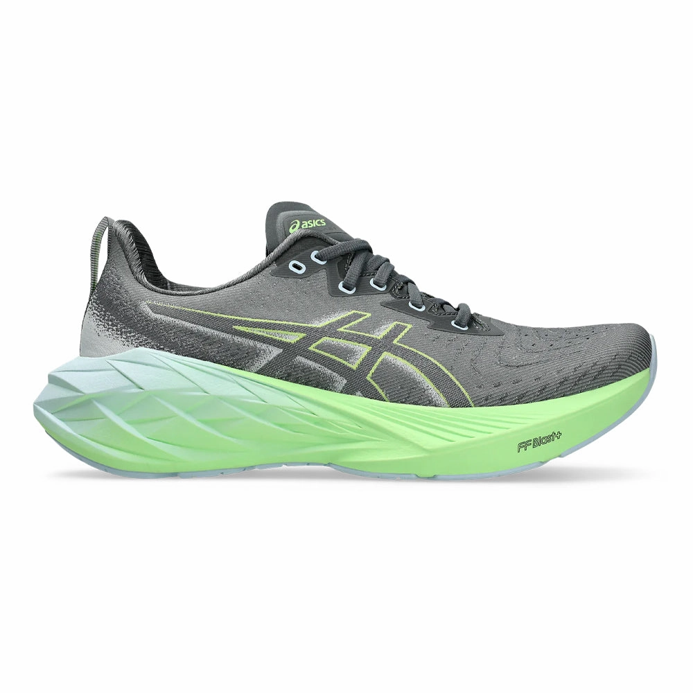Best Asics Running Shoes Under $100 Men's Asics Novablast 4, Steel Grey/Electric Lime, 10 D Medium