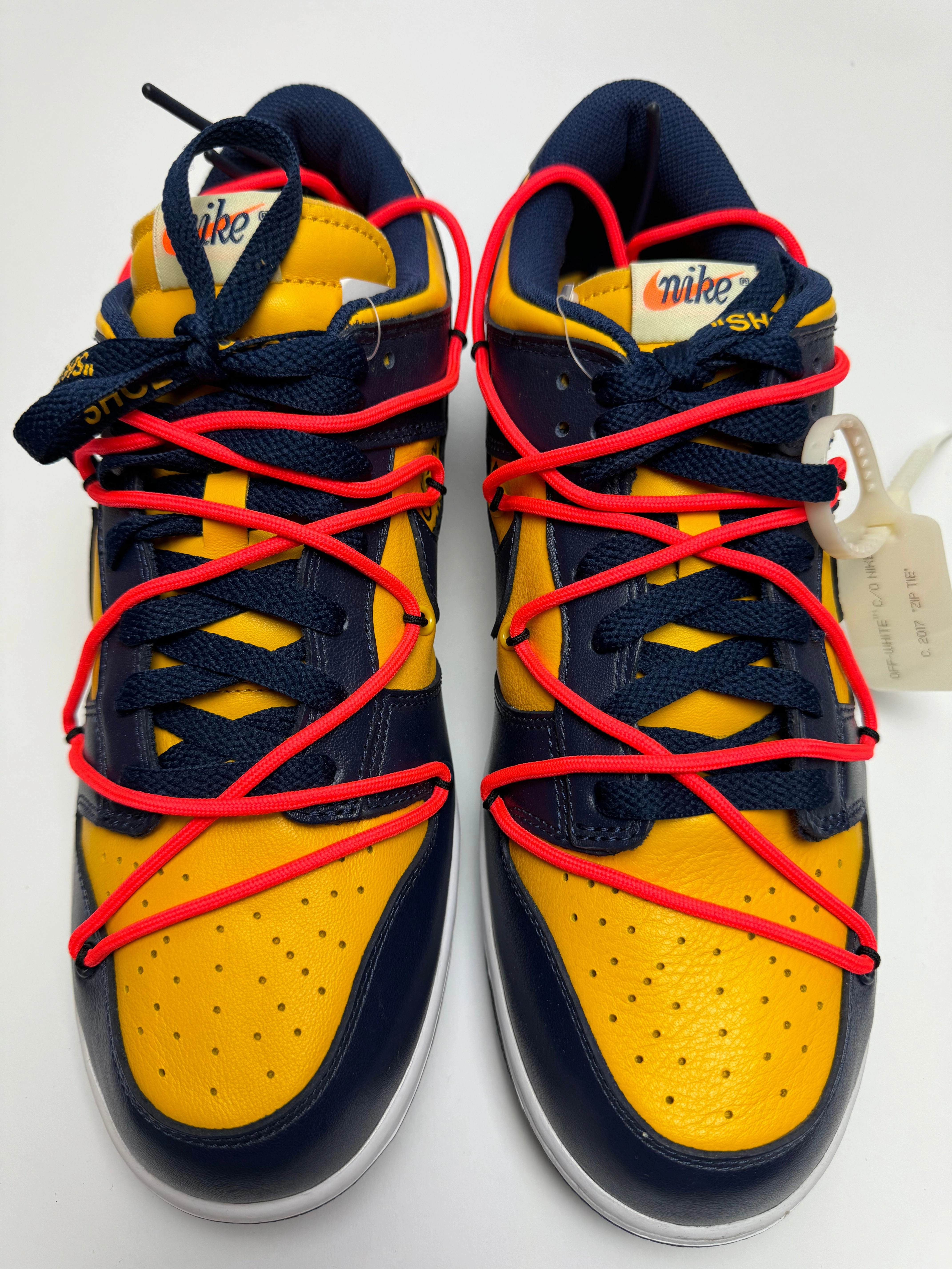 Off-White x Nike Dunk Low "University Gold" Nike Shoes Lightweight