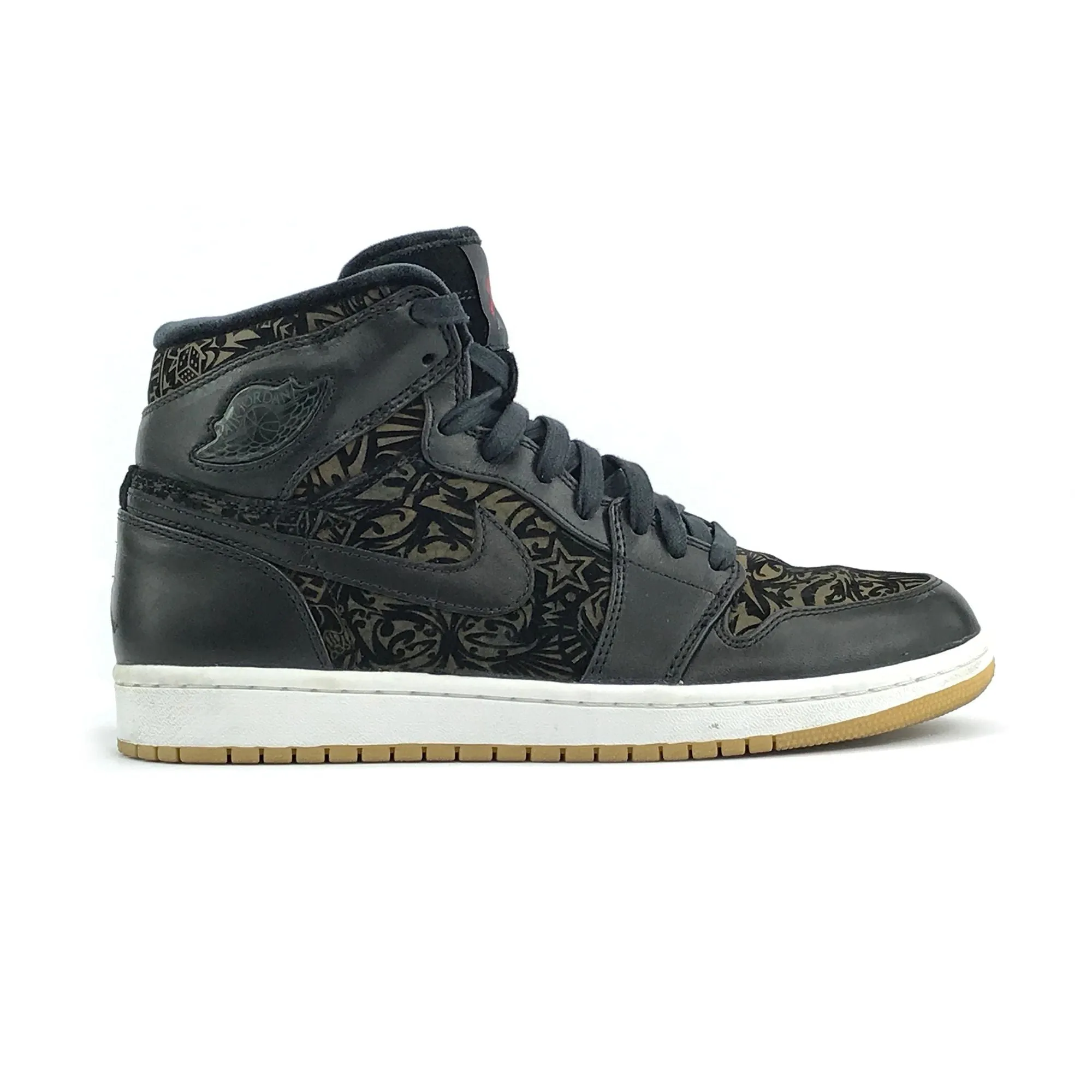 Nike Air Jordan 1 Retro Laser Premium 2008 Size 9.5 Dsw Running Sneakers