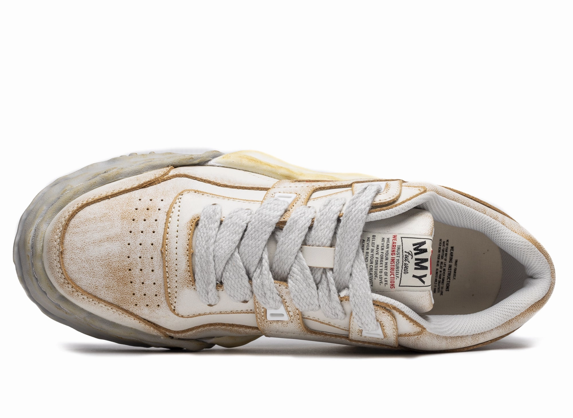 Maison Mihara Yasuhiro Leather Parker OG in White Best Non Marking Shoes